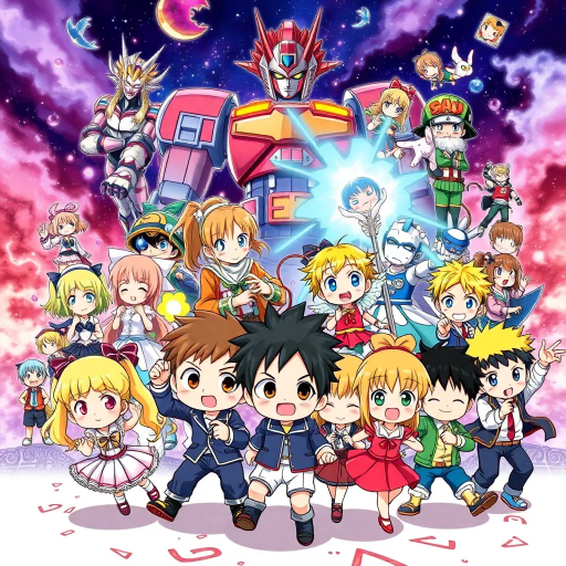 vibrant colors, dynamic movement, Japanese animation, manga, expressive characters, cel shading, fantastical worlds, action-packed scenes, emotional storytelling, whimsical art style, exaggerated features, kawaii aesthetic, magical powers, mecha, chibi characters, shonen, shojo, seinen, josei, otaku culture, cosplay, giant robots, moe, kemonomimi, school settings, supernatural creatures, epic battles, intricate character designs, unique hairstyles, comedic moments, friendship, romance, coming-of-age stories, iconic visual tropes, Studio Ghibli, Hayao Miyazaki, Shinkai Makoto, detailed backgrounds, vibrant cityscapes, emotional depth, futuristic landscapes, urban environments, cultural symbolism, transformative journeys